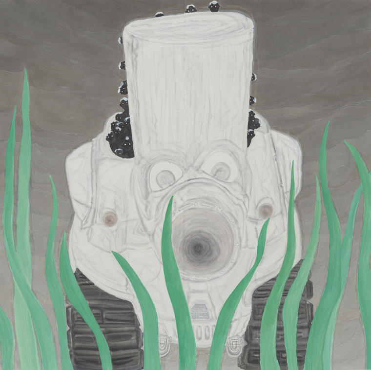 无差别像-1 任钊 2015 纸本水墨 138×138cm