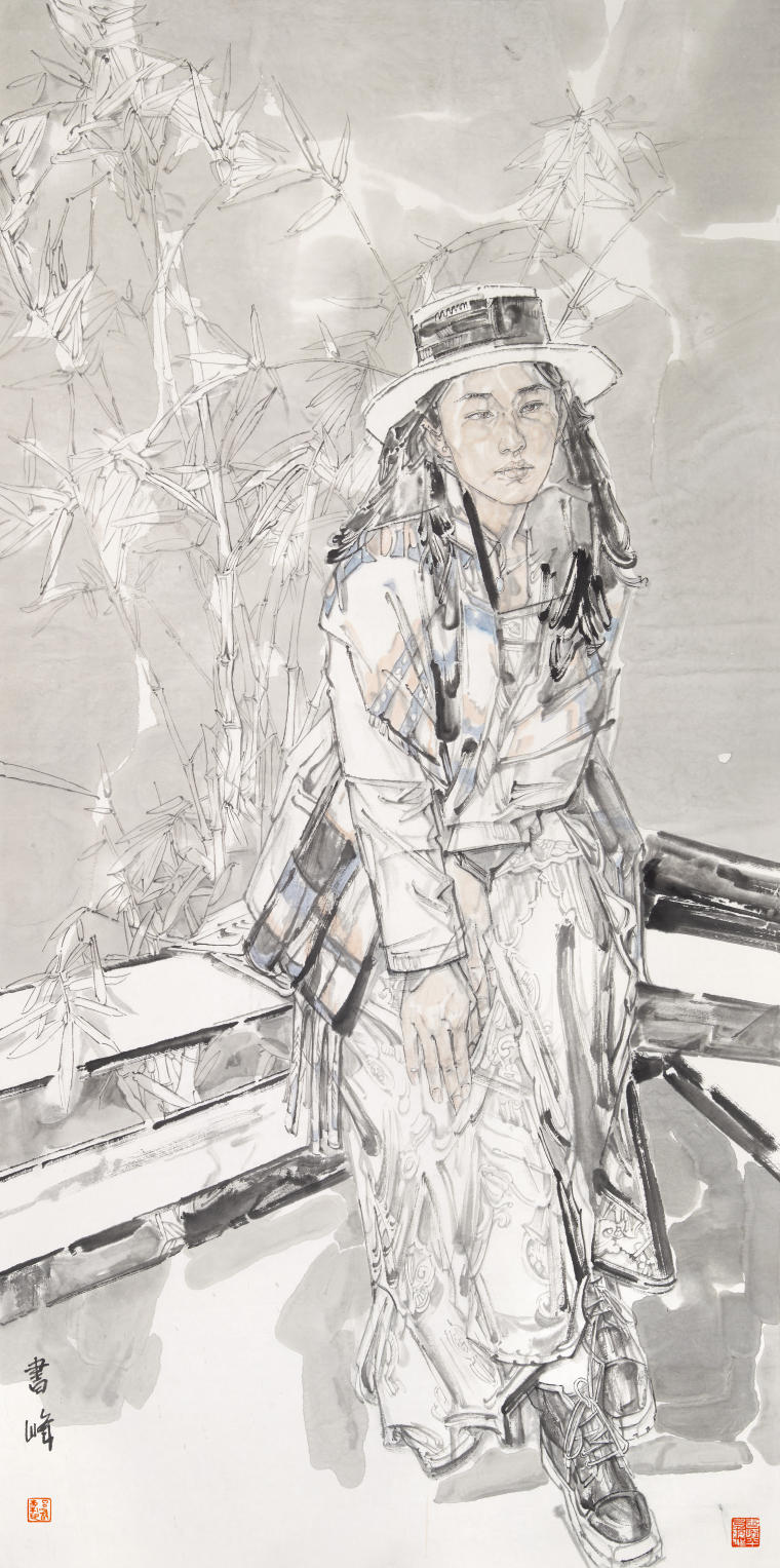 《上里竹韻》249x124cm 2022年