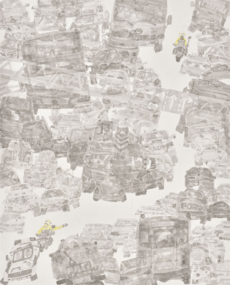 《生命通道》2023年 188x175cm 陶然