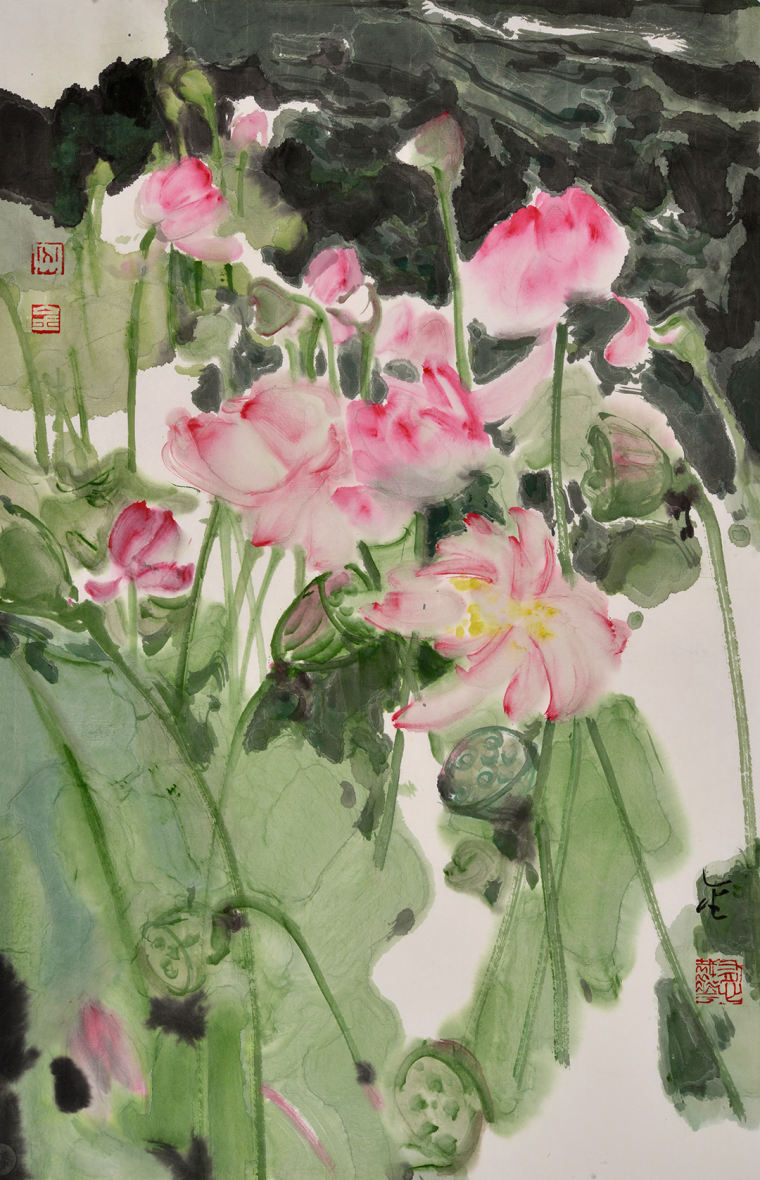 丁密金《荷花》